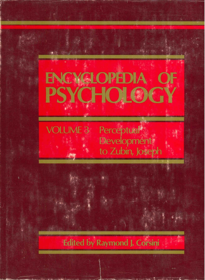 Encyclopedia of Psychology Volume 3
