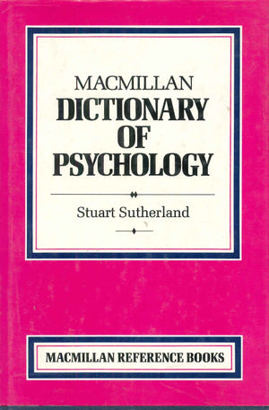 Macmillan Dictionary of Psychology Stuart Sutherland | المعرض المصري للكتاب EGBookFair