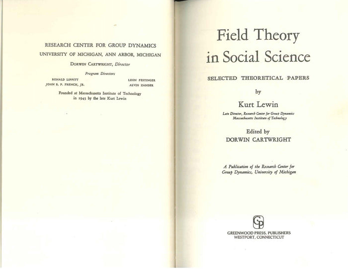 Field Theory in Social Science: Selected Theoretical Papers
