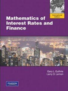 Mathematics of Interest Rates and Finance